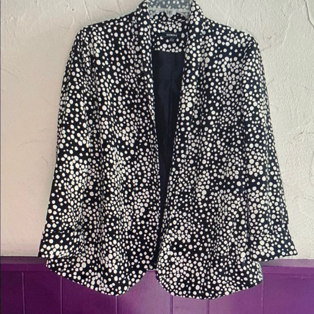 Elementz Black and White Polka Dot Jacket